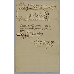 Requisition for clothing; Jacob McCormack to William Foster