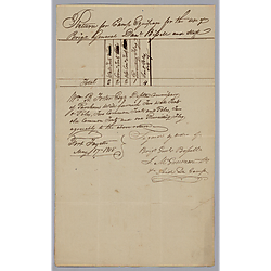 Letter from Brig. Gen. Bipell to William Foster; equipment requisition