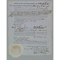 Contract signed by William Foster; asserts that Abraham Farquhar has power to pursue the court case