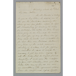 Letter from Henrietta Foster to Morrison Foster (business card included)