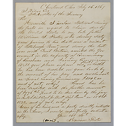 Letter from Morrison Foster to John Wilson
