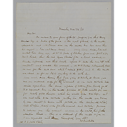 Letter from W. Buehler to Stephen C. Foster