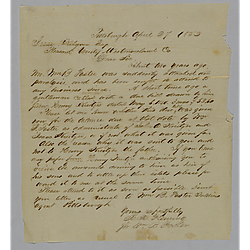 Letter from Robert Fleming to Jesse Kilgore