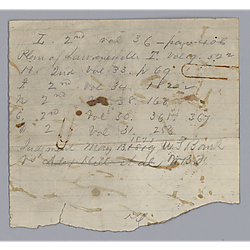 Indiscernible land warrant notes (2 of 4)