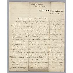Letter from Mary Anderson to Morrison Foster
