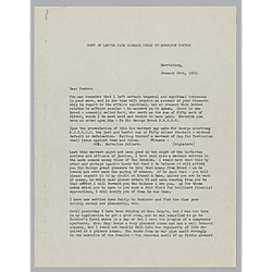 Letter from Richard Cowan to Morrison Foster (retyped by Evelyn Morneweck)