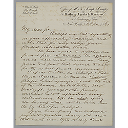 Letter from Gilead Smith to Morrison Foster