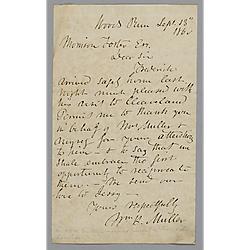Letter from William Muller to Morrison Foster