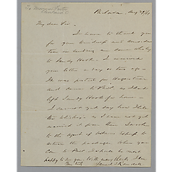 Letter from Samuel Randall to Morrison Foster