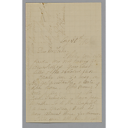 Letter from Mary Drummston to Morrison Foster