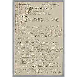 Letter from Mary Drummston to Morrison Foster