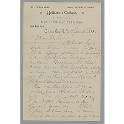 Letter from Mary Drummston to Morrison Foster