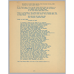 Valentine from Morrison Foster to Julia Murray, retyped by Evelyn Morneweck