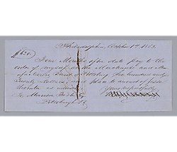 Instructions for payment of Morrison Foster and Jesse Thornton