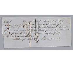 Payment for Jesse Thornton, signed by J. Thornton