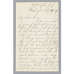 Letter from Thomas B. Florence to Morrison Foster