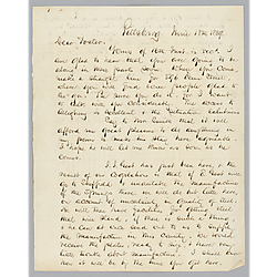 Letter from Thomas Blair to Morrison Foster