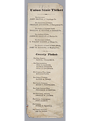 Ohio Union State Ticket (2 copies)
