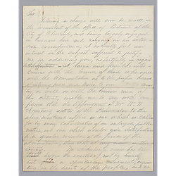 Letter from Morrison Foster to A.W. Randall