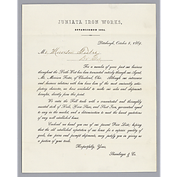 Letter from Schoenberger & Co. to Morrison Foster