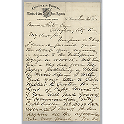 Letter from John N. Bofinger to Morrison Foster