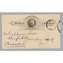 Postcard: Samuel Hay to Morrison Foster