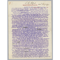 Letter from L.E. Stofiel to Morrison Foster