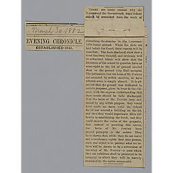 Article, The Evening Chronicle
