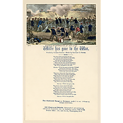 Willie has gone to the war. Text Text