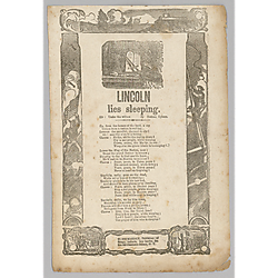 Lincoln lies sleeping
