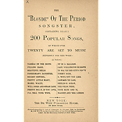 "Blonde" of the period songster