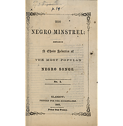 Negro minstrel