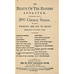 Beauty of blondes' songster