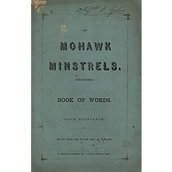 Mohawk Minstrels book of words