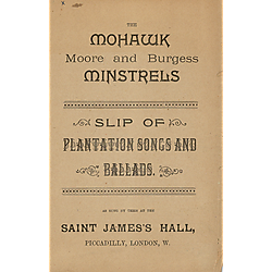 Slip of plantation songs and ballads
