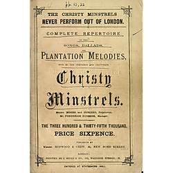 Complete repertoire of the songs, ballads and plantation melodies