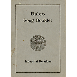 Balco song booklet