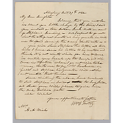 From William B. Foster to daughter Henrietta
