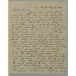 To his brother, Morrison