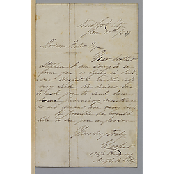 Letter from George Cooper to Morrison Foster