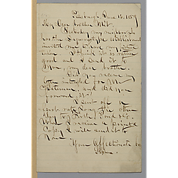 To his brother, Morrison