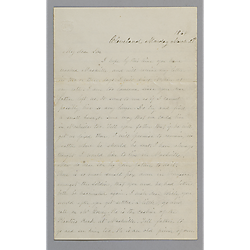 From Henrietta Foster Wick Thornton to William Foster Thornton
