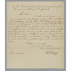From Thomas Philips to the PA Canal Commission