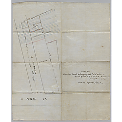 Map of lands belonging to William B. Foster, Jr., Youngstown, Ohio