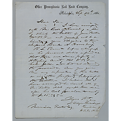 Settlement between bank of Harrisburg and the estate of William B. Foster, Jr.