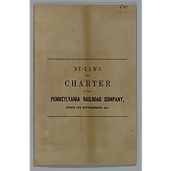 Bylaws of the PA Railroad Co.