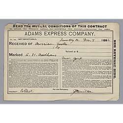 Freight receipt