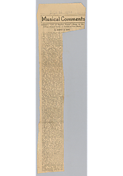 "Musical Comments: Milligan's Life of Stephen Foster"