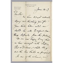 From Ticknor & Co., to Morrison Foster