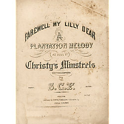 Farewell my Lilly dear; arr